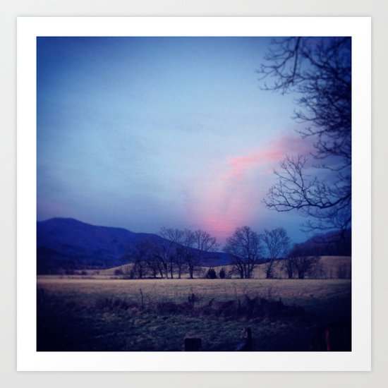 Pink Smoke Art Print
