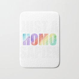 Just A Homo Sapien Gay Lesbian Homo Gift Bath Mat | Giftidea, Gift, Samelove, Homosexuality, Csd, Gaymarriage, Bisex, Pride, Bisexual, Lesbian 