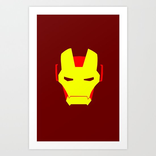 Minimalist Iron Man Art Print