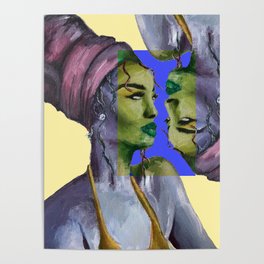 Headwrap Girl Poster