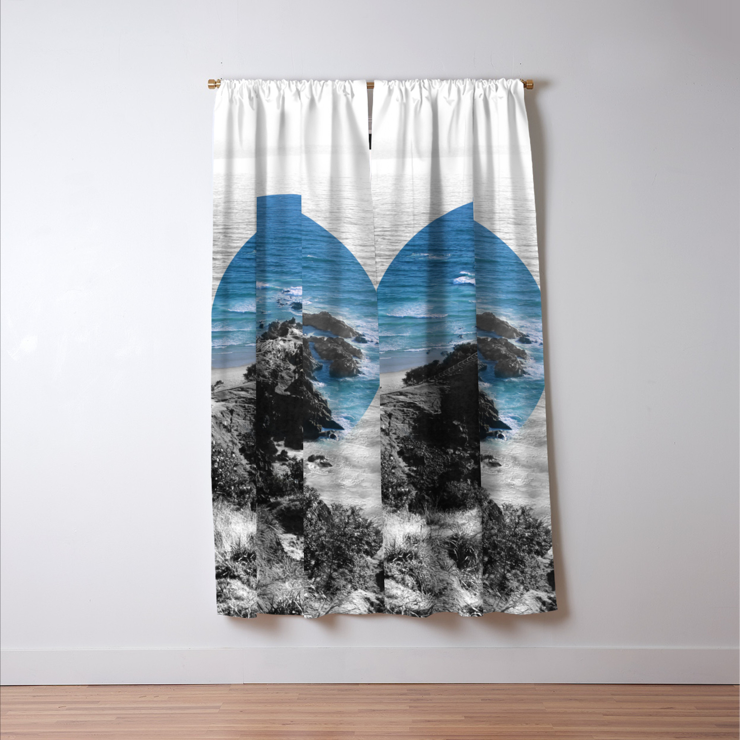 Highlight In The East Byron Bay Blackout Curtain By The Heartzog Society6