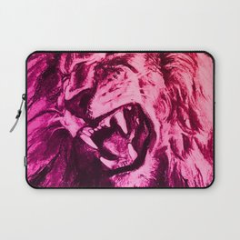 Panthera Leo Carboneum - Pink Laptop Sleeve