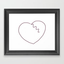 Broken Heart 1 Framed Art Print