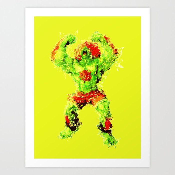 Blanka Street Fighter II Art Print for Sale by winscometjump