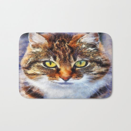 Tabby Cat Bath Mat