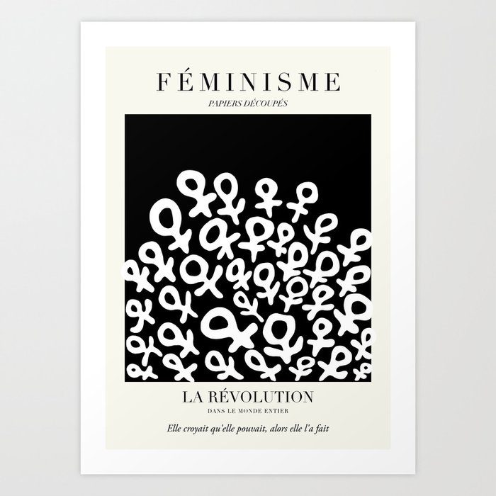 L'ART DU FÉMINISME XIII — Feminist Art — Matisse Exhibition Poster Art Print