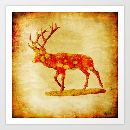 The deer candy Art Print