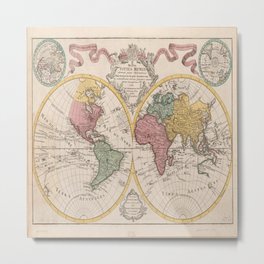  World maps - Mapa Mundi - 1775 Metal Print | Worldmap, Planet, Atlas, Oldworldmap, Worldmapdownload, Worldmapdigital, Weltkarte, Geography, Detailedworldmap, World 