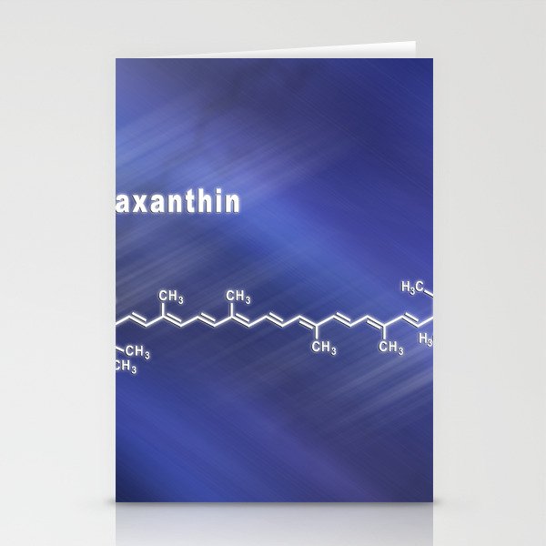 Astaxanthin keto-carotenoid, Structural chemical formula Stationery Cards