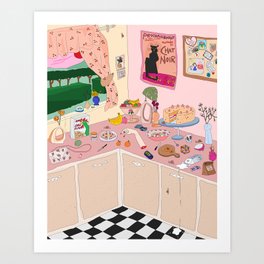 Someboy else's kitchen Art Print
