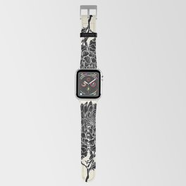 Black Chrysanthemum Apple Watch Band
