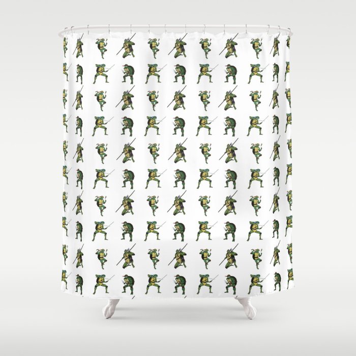 Ninja Turtle Pattern Shower Curtain