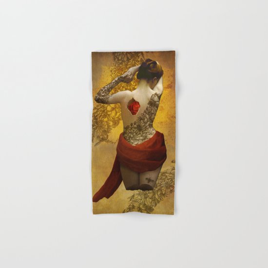 My Heart The Rose Hand & Bath Towel