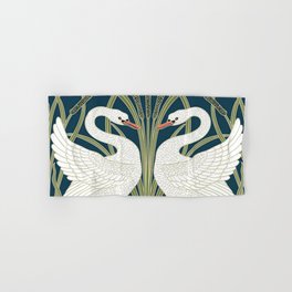 Swan Rush and Iris by Walter Crane Hand & Bath Towel