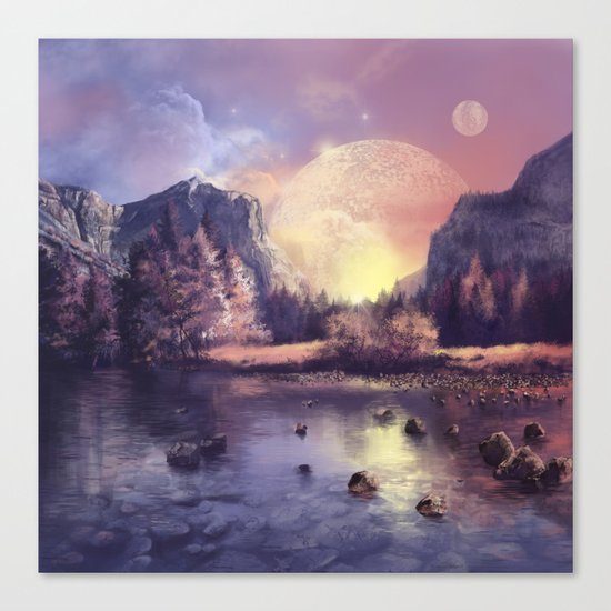 fantasy landscape Canvas Print