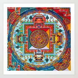 Buddhist Medicine Mandala 2 Art Print
