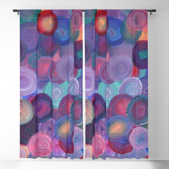 Bag of Marbles - Circle Abstract Blackout Curtain