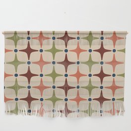 Colorful Mid Century Modern Star Pattern 943 Wall Hanging
