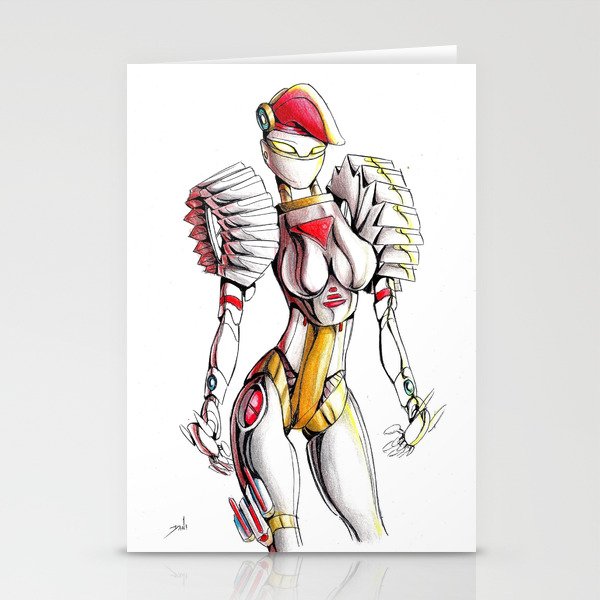 ROBOT WOMAN 1 Stationery Cards