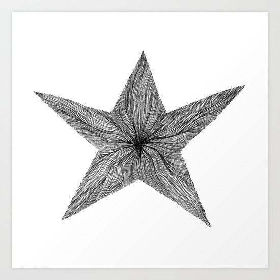 Star Jelly I B&W Art Print