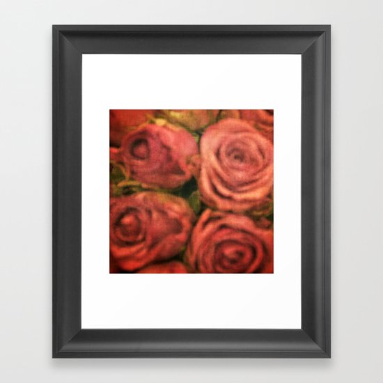 Grandma's Roses Framed Art Print