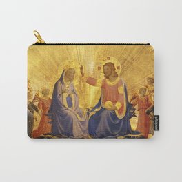 Coronation of the Virgin (part)- Beato Angelico, Fra' Angelico Carry-All Pouch | Shine, Virgin, Church, Halo, Jesus, Whealth, Hope, God, Saints, Gold 