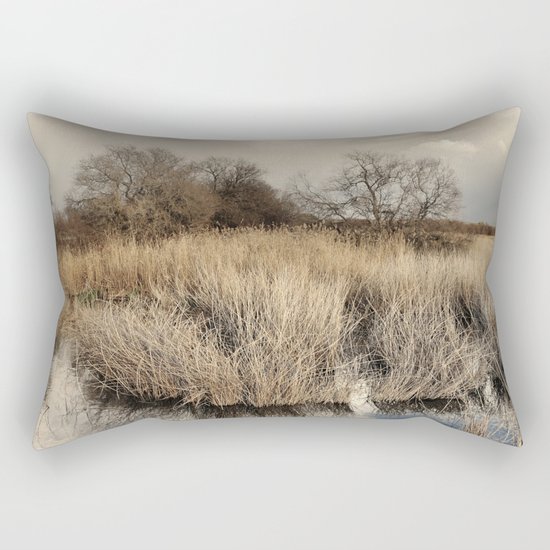 "Waiting for the storm" At the lake... Rectangular Pillow