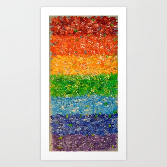 Rainbow happiness Art Print