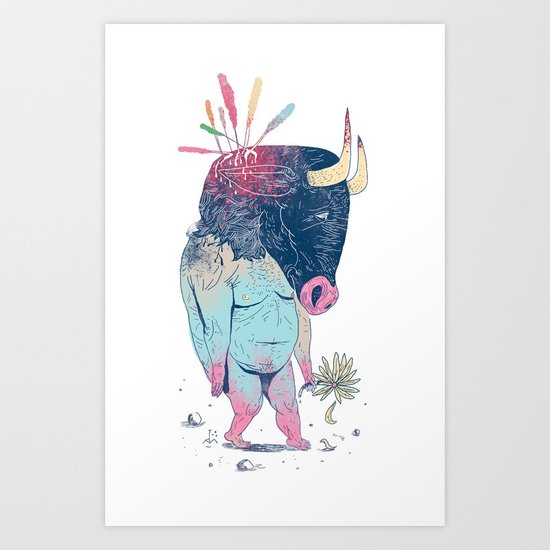Mr.Minotaur Art Print