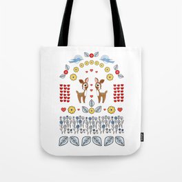 Flora and Fawn-a Tote Bag