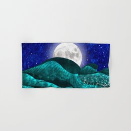 On the ocean at the magical night Hand & Bath Towel