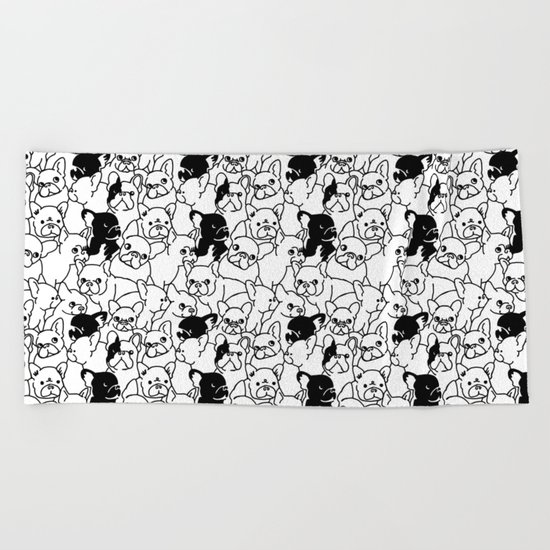 Oh French Bulldog Beach Towel