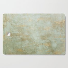 Golden and blue abstraction Cutting Board