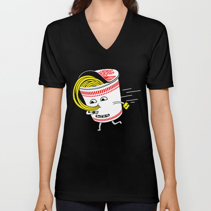 Quick meal in a rush! V Neck T Shirt