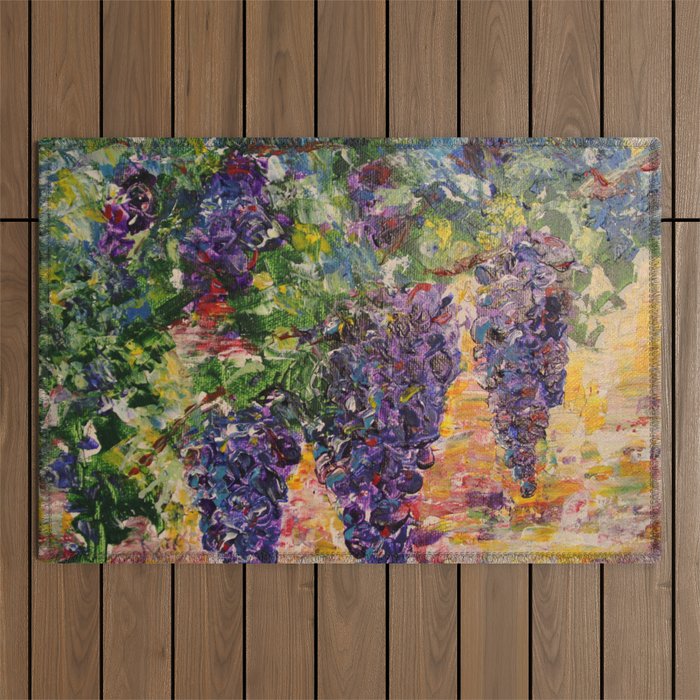 Grapes on the Vine Outdoor Rug
