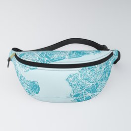 ISTANBUL City Map - Turkey | Aqua | More Colors, Review My Collections Fanny Pack