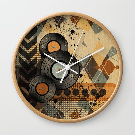 Retro Vinyl. Wall Clock