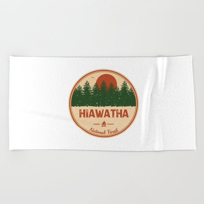 Hiawatha National Forest Beach Towel