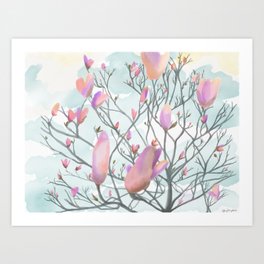 Tulip tree Art Print