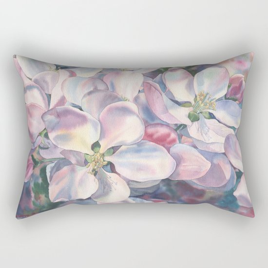 "Blossoming apple-tree" Rectangular Pillow