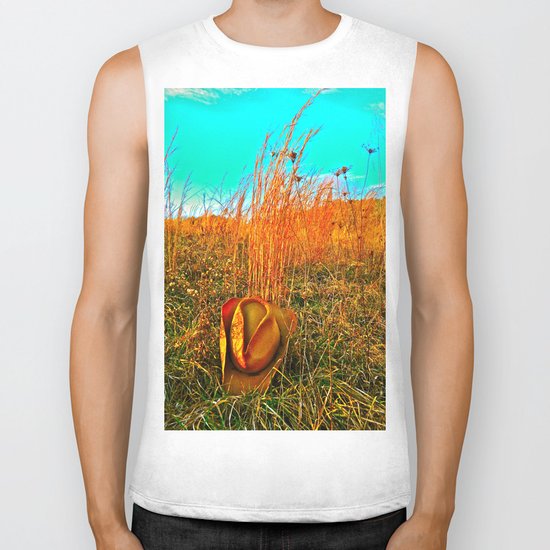 Lost Cowboy Hat Biker Tank