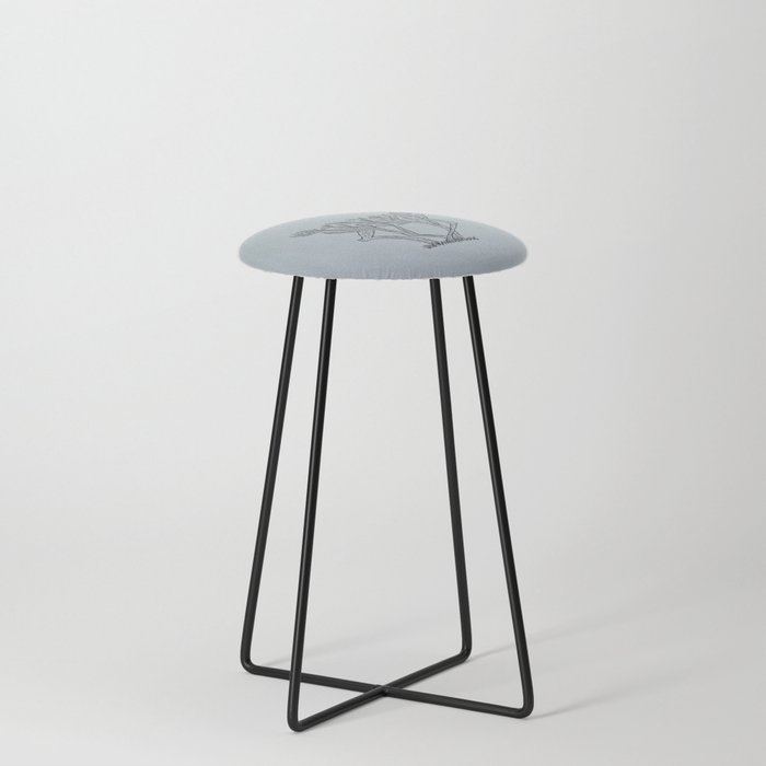 Deer Branches Counter Stool