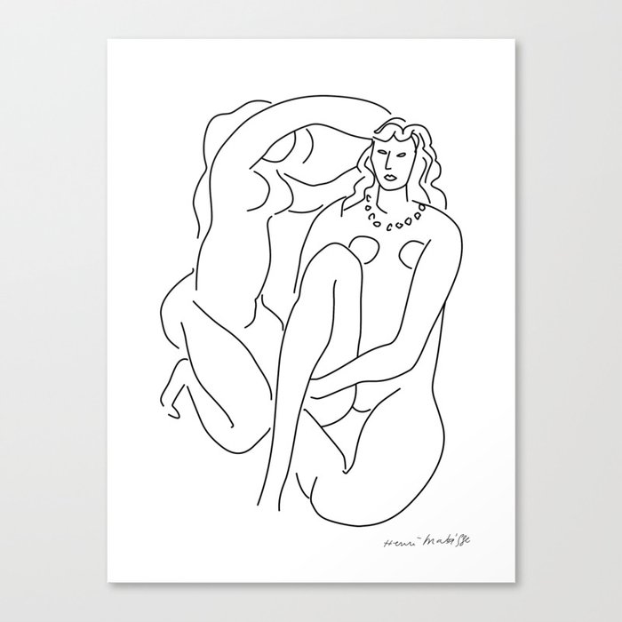 Matisse - 2 Girls Canvas Print