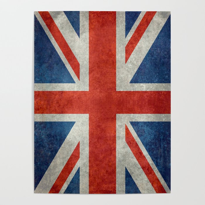Poster Union Jack 20" X 28" Paper Cavallini & Co Wrap British Flag Paper 