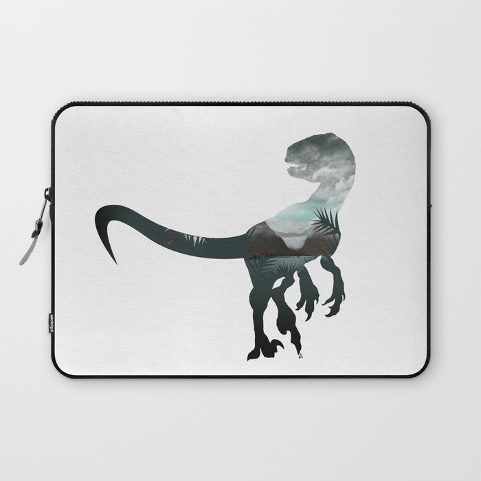 Velociraptor Minimalist Splash Laptop Sleeve