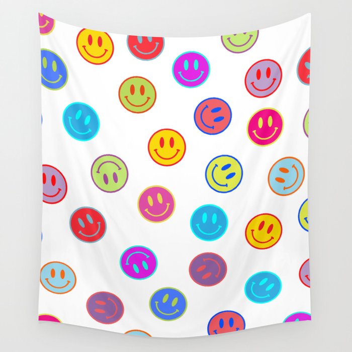 Smiley Obsessed #2 Wall Tapestry