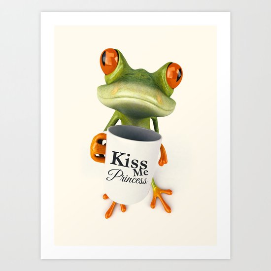 KISS ME Art Print