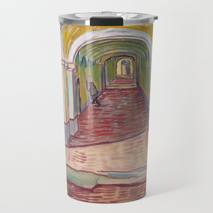 Vincent Van Gogh - Corridor in the Asylum Travel Mug