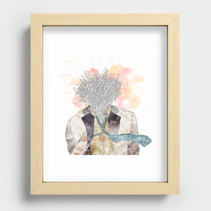 The one with head Recessed Framed Print