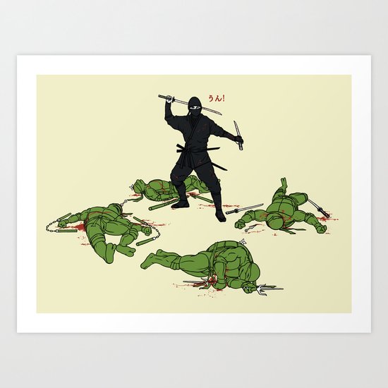 The Real Ninja Part 1 Art Print